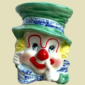 VTG 1958 Napco C3321 Clown Head Vase Planter MCM Japan Ceramic 5.5" Figurine - Picture 1 of 9