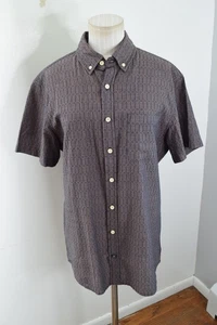 Taylor Stitch Shirt Mens Large Gray Short Sleeve Textured Button Up Summer 40 - Picture 1 of 5