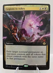 Legions to Ashes (Extended Art) MTG The Brothers' War Foil - Picture 1 of 2