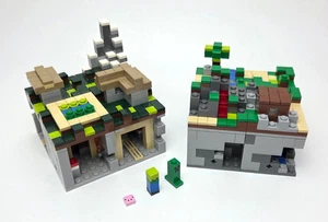 Lego Minecraft 21105 Micro World Das Dorf & das Ende 21107 - Bild 1 von 4