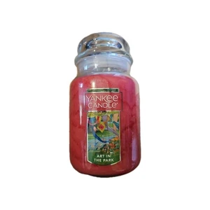 Yankee Candle ART IN THE PARK 22 oz One Wick Large Candle In Glass Jar NEW - Picture 1 of 3