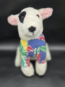 Vintage Ace Neuheit Bud Light Spuds Mackenzie Plüschhund mit Hawaii-Shirt 10 Zoll - Bild 1 von 5