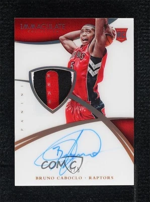 2014 Panini Immaculate Rookie Jersey Number /5 Bruno Caboclo RPA Patch Auto RC - Image 1 of 2