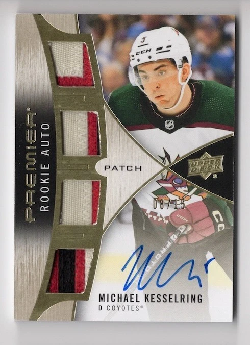 2023-24 Upper Deck Premier Premier Rookie Auto Patch Michael Kesselring 08/15 - Image 1 of 1