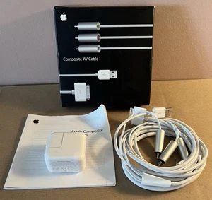 OEM Apple Composite AV Cable (MB129LL/B) NEW OPEN BOX 2009 - Picture 1 of 23
