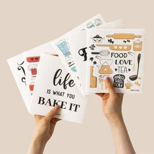 Paños de cocina suecos RECYCO | Paquete de 6 cocinas Love lavables Ra... - Imagen 1 de 9