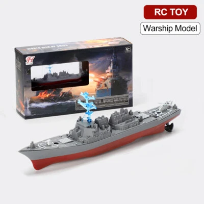 Remote Control Warship Model RC Ship Pool Lake Boat Cruiser Destroyer Water Toys - Image 1 of 4