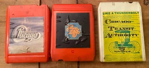 Lot (3) CHICAGO TRANSIT AUTHORITY V.1 Like A Thunderbolt 8 Track Tapes Untested - Picture 1 of 2