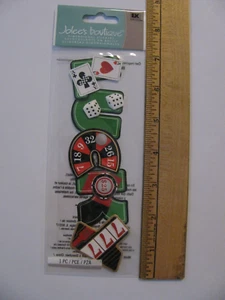 Pegatinas dimensionales Jolee's LUCKY Casino Dados Tarjetas de Juego 1 Pieza Nuevo en Paquete - Imagen 1 de 1