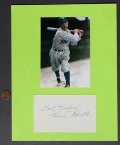 1929-35 Detroit Tigers Star Heinie Schuble signed VINTAGE autograph & photo set- - Picture 1 of 1