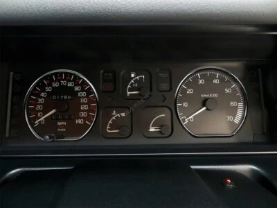 For Renault Clio I 90-98  Polished Aluminum Dashboard Trim Cluster Rings 2pcs - Image 1 of 4