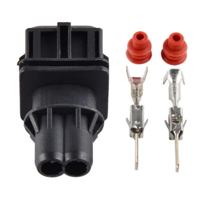 For Bosch 2 Pin EV1 Male Junior Power Timer Fuel Injector Connector Plug Kit - Image 1 of 4