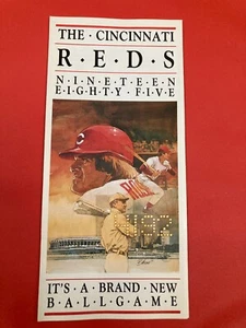 1985 PETE ROSE Cincinnati Reds Schedule Ticket Brochure Folder Zoo 4192 Ty Cobb - Picture 1 of 8