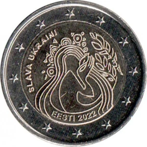 2 Euro 2022 Estonia,Glory to Ukraine - Picture 1 of 1