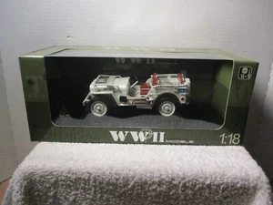 1/18 WELLY WWII 1/4 TON ARMY TRUCK / JEEP - Picture 1 of 5