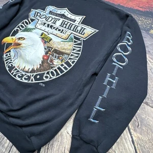 Vintage Biker Sweatshirt Mens XL Boot Hill Saloon Daytona Beach Bike Week USA - Picture 1 of 16