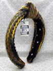 Lele Sadoughi Sweater Slim Knotted Headband in Terracotta Yarns
