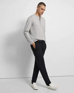 Theory Mercerized Jersey Henley Herren Größe XL grau langarm Pima Baumwolle - Bild 1 von 10