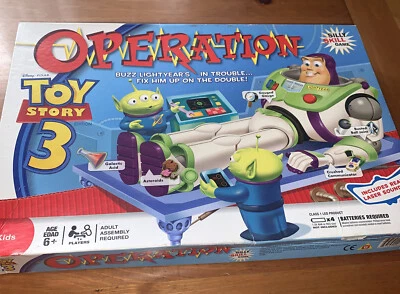 Hasbro Operation Toy Story 3 Buzz Lightyear Juego Completo con Instrucciones Foto 1 de 4