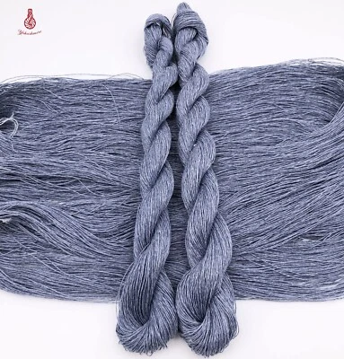 Новый чисто ручной вязки льняной пряжи лоты 4 * 50 г 260M/50g кружева льняное волокно пряжи - Изображение 1 из 4