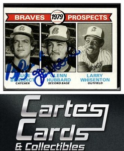 Bruce Benedict Glenn Hubbard 1979 Topps #715 Prospects TTM/IP Auto Signed by 2