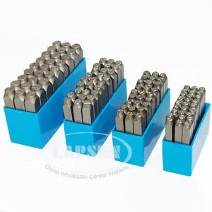 27pcs 1/8" 1/4" Steel Metal Letter Stamp Stamping Kit Set F Metal Wood Leather A - Picture 1 of 7