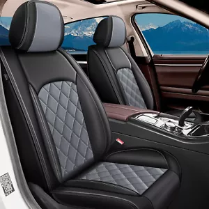 Car 5-Seat Covers Faux Leather Full Set For Ford EcoSport 2018-2022 Sedan 4-Door - Picture 1 of 7