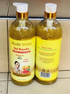 Melie White GEL DOUCHE SUPER ÉCLAIRCISSANT BLANCHISSANT ACTION RAPIDE. 1200 Ml - Foto 1 di 1