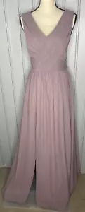 Vnaix durchgehendes festliches Kleid Kleid Korsett Rücken Größe 6+ rosa mauve Braut - Bild 1 von 15