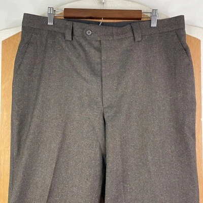 Linea Naturale Pants Mens 36x28 100% Wool Dress Slacks Bozzalla Lesna Italy - Image 1 of 4