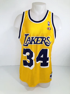 L.A.  LAKERS / SHAQUILLE O'NEAL / CHAMPION Vintage Mens 40 Jersey - Image 1 of 4