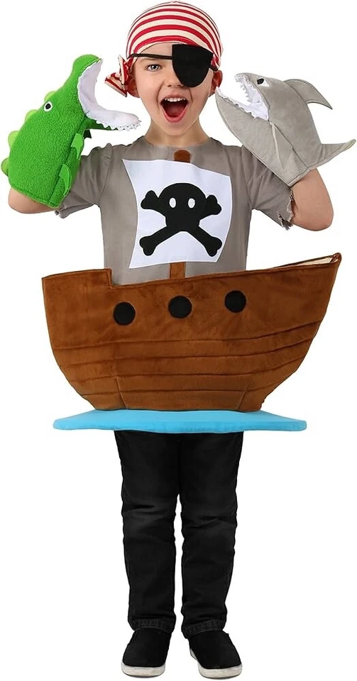 Disfraz de Barco Pirata Catcher de Caramelos Niño Pequeño Foto 1 de 4