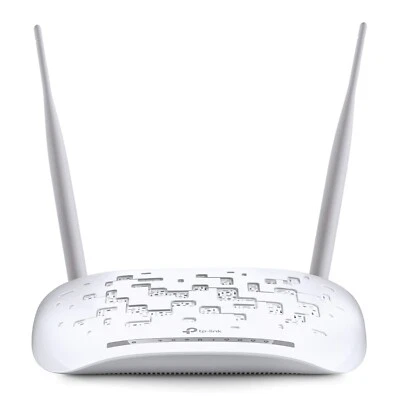 TP-LINK TD-W9970 N300 Wireless VDSL ADSL Modem Router 300Mpbs @ 2.4GHz 4x100Mbps - image 1 of 4