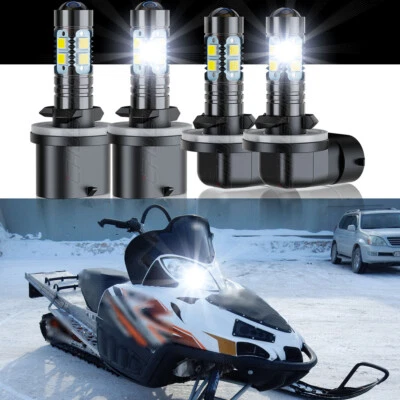 Combo de bombillas de faros LED para Arctic Cat CrossFire R 8 LE 2009-2010 4x 894 y 893 Foto 1 de 4
