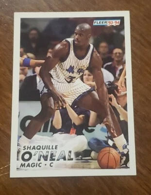 Shaquille O'Neal 1993-94 Fleer #149 Orlando Magic Shaq Salón de la fama Foto 1 de 2