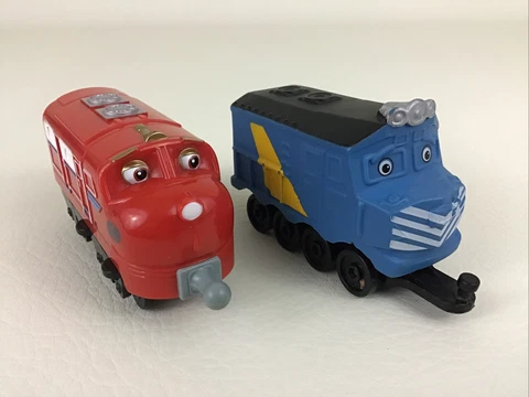 Ludorum Chuggington Train Car Pieces 2pc Lot Wilson Zack Railroad Cars Tomy Toy Cover