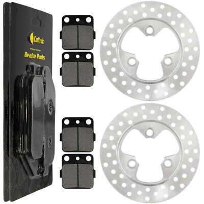 Front Left Right Brake Disc w/ Pad for Honda TRX250EX Sportrax 250 2x4 2001-2008 - Imagem 1 de 4