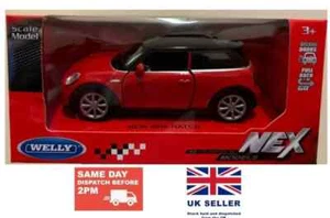 NEW MINI COOPER HATCH WELLY NEX DIE CAST MODEL 1/38 SCALE PULL BACK NEW - Picture 1 of 5