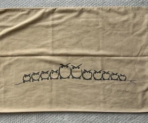 2 Vintage Alex West Eulen Kissenhülle Kissenbezüge King Size 2-seitig Eule beige - Bild 1 von 18