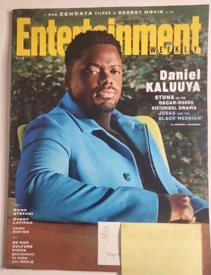 Official Entertainment Weekly Magazine Daniel Kaluuya Cover February 2021 - Image 1 of 3
