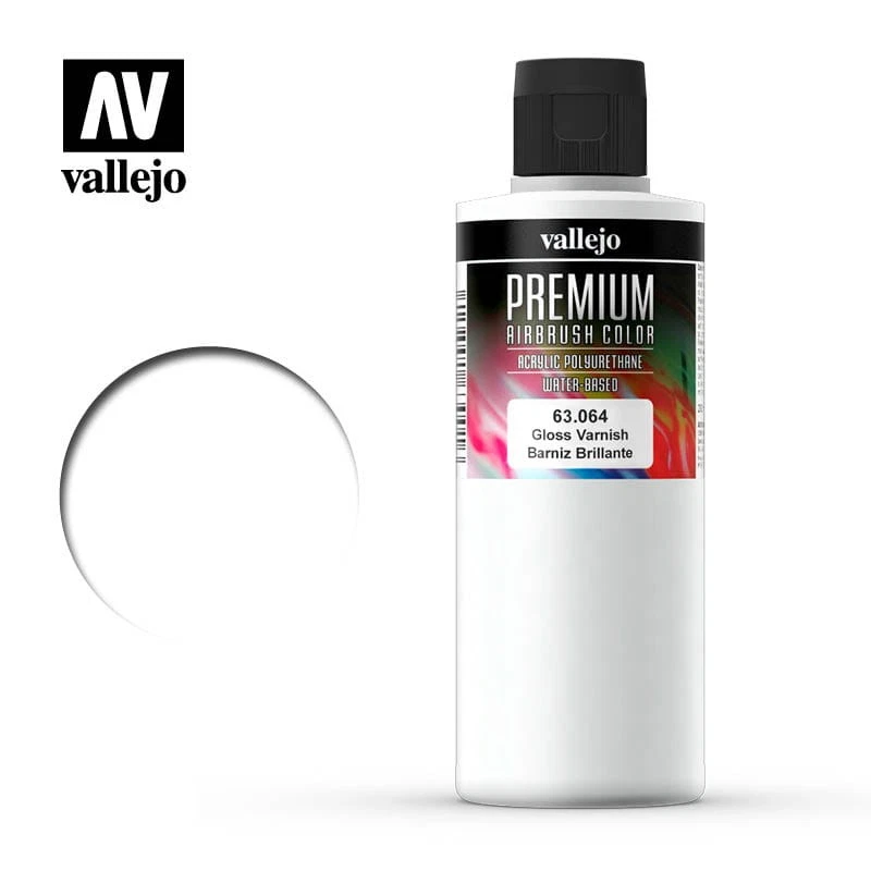ACRYLICOS VALLEJO VALLEJO PREMIUM COLOR 63064 GLOSS VARNISH 200ml
