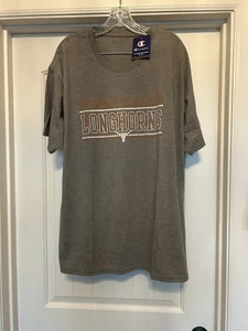 University Of Texas Longhorn Fan T-shirt Champion Brand Dark Gray Sz 2XL - Picture 1 of 6
