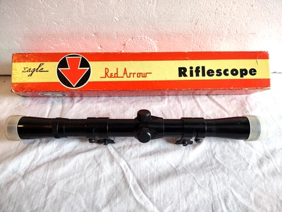 Vintage Red Arrow 4x20 Rifle Scope Scout RA 420 7/8" 81704 W/ Weaver Mount Japan - Image 1 of 4