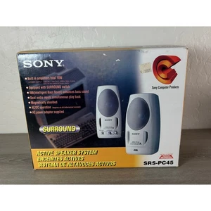 Altavoces de computadora Sony SRS-PC45 de colección 10W amplificación - NUEVO caja abierta - Imagen 1 de 5