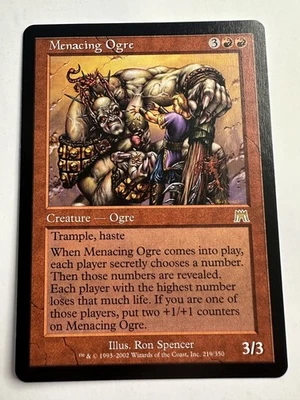 MTG Magic The Gathering Onslaught Menacing Ogre Rare NM - Image 1 of 2