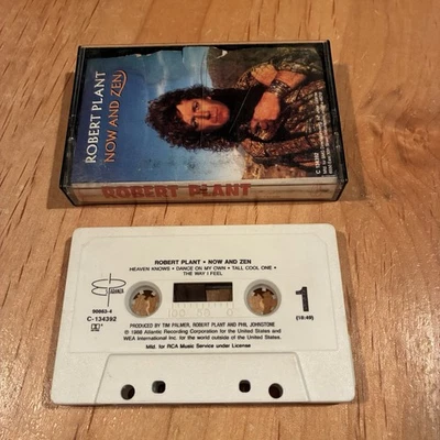 Robert Plant  Now And Zen CASSETTE TAPE 1st US issue RCA led zeppelin doug boyle - Image 1 of 3