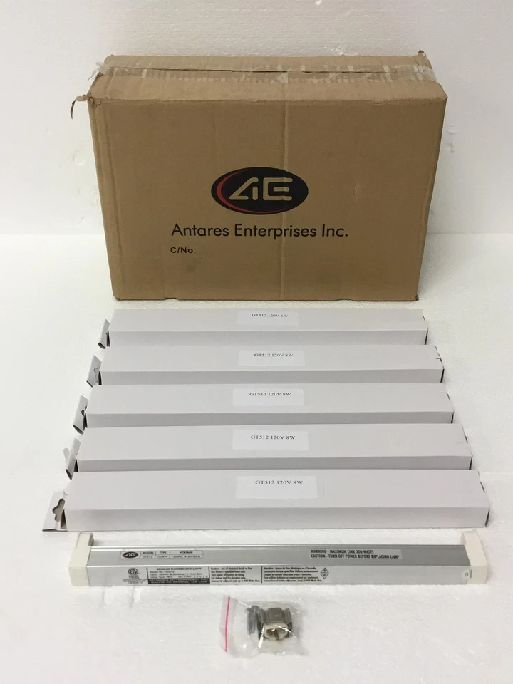 25x NEW Antares Germinix Ultra Slim Series GT512 Flourescent Fixtures T5/8 Watts - Image 1 of 4
