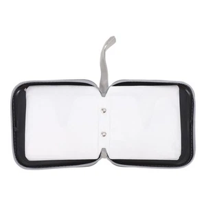 CD-Case-DVD-Organizer 40-Slot-CD-Wallet-Zipper-CD-Halter tragbarer - Photo 1/12