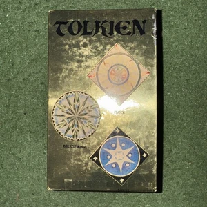Gold Foil Box Book Set Hobbit Lord Of The Rings by JRR Tolkien Ballantine CB - Picture 1 of 5