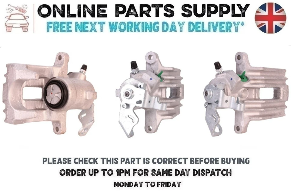 Brake Caliper Rear Right For AUDI A2 1.4 TDI & 1.6 FSI 8Z (1KD) 1598CC 2000-2005 - Image 1 of 4